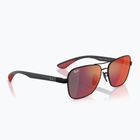 Occhiali da sole Ray-Ban Rb8336M Scuderia matt black/dark grey mirror blue/red