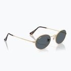 Occhiali da sole Ray-Ban Oval arista gold/blue