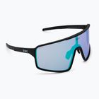 Occhiali da sole Bliz P001 Nano Optics Nordic Light nero opaco/begonia/blu viola multi