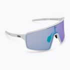 Occhiali da sole Bliz P001 Nano Optics Nordic Light bianco opaco/begonia/blu viola multi