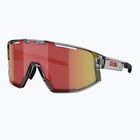 Occhiali da sole Bliz Fusion transparent dark grey/brown red multi