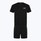 EA7 Emporio Armani Ventus7 Travel - Set T-shirt + pantaloncini neri