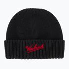 Berretto invernale uomo Woolrich Merino Wool Logo Beanie black