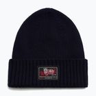 Berretto invernale da uomo Woolrich Legacy Patch Beanie melton blue
