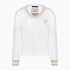 Aeronautica Militare Lady Felpa con scollo a V bianco ottico