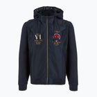 Felpa da uomo Aeronautica Militare 251AF500F459 Cappucio blu navy