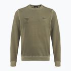 Felpa da uomo Aeronautica Militare Girocollo lavaggio oliva militare