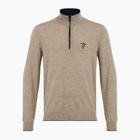 Maglione da uomo Aeronautica Militare 1/2 Zip sand melange