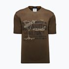 Maglietta da uomo Aeronautica Militare TS2535UJ00641 chestnut brown