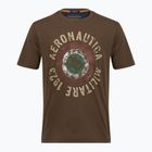 Maglietta da uomo Aeronautica Militare TS2538UJ00727 chestnut brown