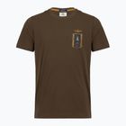 Maglietta da uomo Aeronautica Militare TS2535UJ00641 chestnut brown