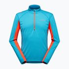 Felpa La Sportiva Swift Longsleeve uomo blu tropicale/pomodoro ciliegia