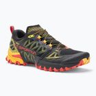 Scarpa da corsa La Sportiva Bushido III GTX nero/giallo per uomo