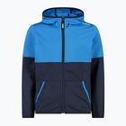 CMP Fix Hood felpa bambino b.blu/fiume/lime