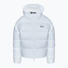 Bomber donna EA7 Emporio Armani Train Shiny ECO extra imbottito bianco