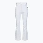 Pantaloni da sci donna EA7 Emporio Armani Ski Kitzbuhel Softshell a vita alta bianco