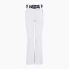 Pantaloni da sci donna EA7 Emporio Armani Ski Kitzbuhel Softshell a vita alta bianco