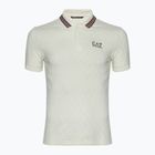 T-shirt da uomo EA7 Emporio Armani Golf Pro Polo Check betulla argento