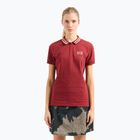 Maglietta donna EA7 Emporio Armani Golf Pro Polo Damier syrah