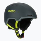 Casco da sci Briko Aran matt shark gray/light gray/electric lime
