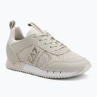 EA7 Emporio Armani Scarpe con lacci bianchi e neri in betulla argentata/oro