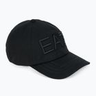 EA7 Emporio Armani Train Logo Series Cappello da baseball ricamato nero