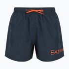 Pantaloncini da bagno EA7 Emporio Armani Extended Logo Boxer uomo blu armani / tangerine tango