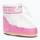 Donna Moon Boot Icon Low Nylon rosa/bianco stivali da neve