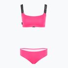 Costume da bagno due pezzi donna EA7 Emporio Armani Logo Tape Bikini Top rosa neon