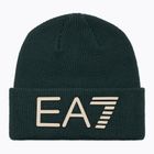 Cappello invernale EA7 Emporio Armani Mountain Logo Series Big Beanie silver pine