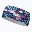 Fascia per capelli con stampa Crazy Stem di Leila blu