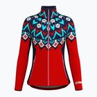 Felpa trekking donna Crazy Wonder Magic norway rosso lana