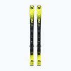Sci da discesa per bambini Völkl Racetiger Jr Yellow + attacchi 7.0 VMotion Jr 130-160 cm black