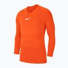 Maglia termica a maniche lunghe Nike Dri-FIT Park First Layer arancione di sicurezza/bianco per bambini