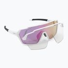 Occhiali da sole Smith Shift MAG bianco/cromapop viola a specchio