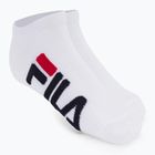 Fila Unisex Invisible 2 Pack calzini bianchi