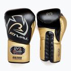 Guantoni da boxe Rival RS100 Professional nero/oro