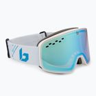 Occhiali da sci Bollé Nevada bianco blu metallizzato opaco/azzurro