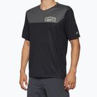 Maglia ciclismo da uomo 100% Airmatic nero/carbone
