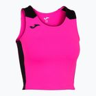 Maglietta da corsa Joma Record II Top fluor rosa/nero da donna
