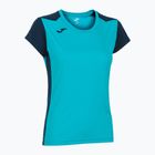 Maglia da corsa Joma Record II fluor turchese/navy da donna