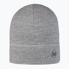 BUFF Berretto invernale leggero in lana merino tinta unita grigio chiaro