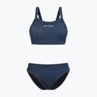 Costume da bagno due pezzi donna Orca Core Bikini stampa blu profondo