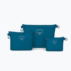 Osprey Ultralight Zipper Sack Set di 3 organizer blu fronte acqua