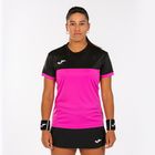 Maglietta Joma Montreal SS fluor rosa/nero