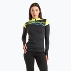 Felpa da running Joma Elite X donna nero/giallo fluo