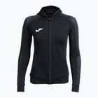 Felpa da corsa Joma Elite XI donna con cappuccio nero/antracite