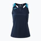 Maglietta da tennis da donna Joma Terra Tank Top dark navy/turquoise fluor
