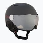 Casco da sci Bollé Might Visor titanio rosso opaco/marrone pistola