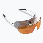 Occhiali da sole Tifosi Slice matte white/smoke/ac red/clear